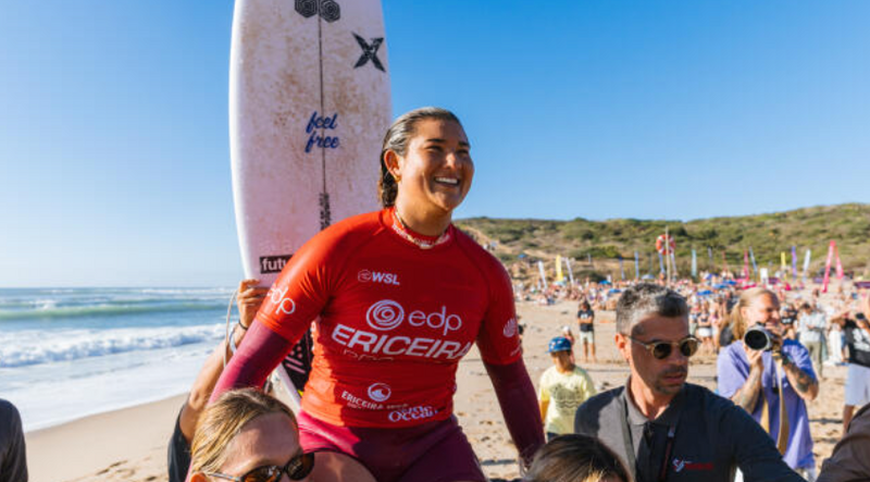Brisa Hennessy wins the Ericeira Pro, jumps to No. 4