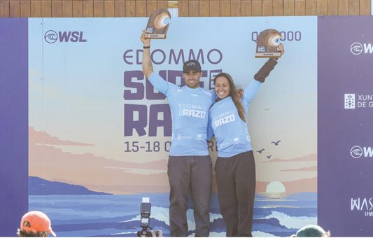 Yago Dominguez and Ariane Ochoa win the Edommo Surf Pro Razo