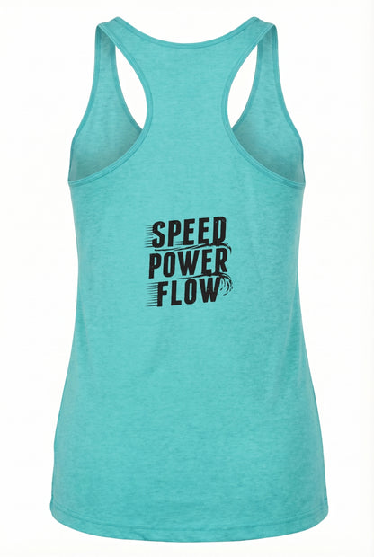 SurfMAD! Sun Racerback Tank - Women's (Speed Power Flow)